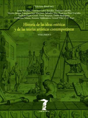 cover image of Historia de las ideas estéticas y de las teorías artísticas contemporáneas. Volume 1